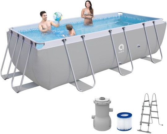 Frame pool Avenli 12024EU 400 x 200 x 90 cm (+ pump, ladder)