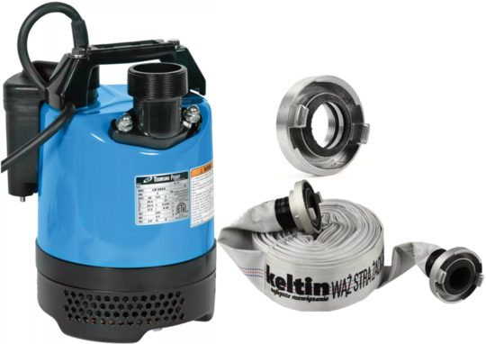 Submersible pump Tsurumi LB-480A (sensor) / 230V 0.48 kW (+hydrant storz, hose)