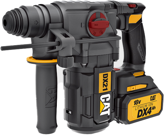 SDS-Plus hammer Caterpillar DX21 (+2x battery, charger)