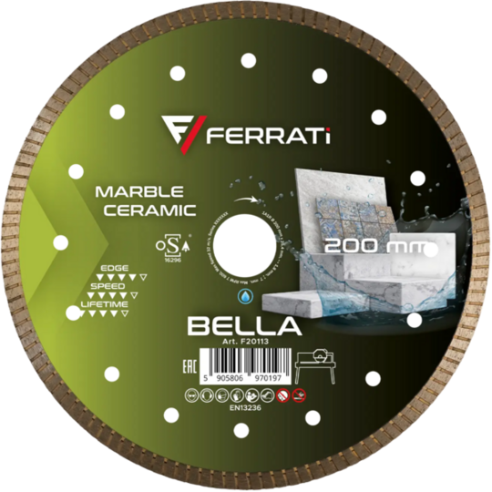 Tarcza diamentowa Ferrati 200 mm BELLA
