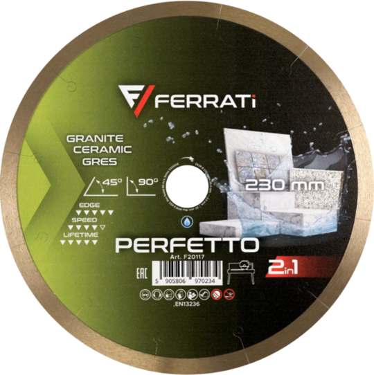Tarcza diamentowa Ferrati  2in1 230 mm PERFETTO