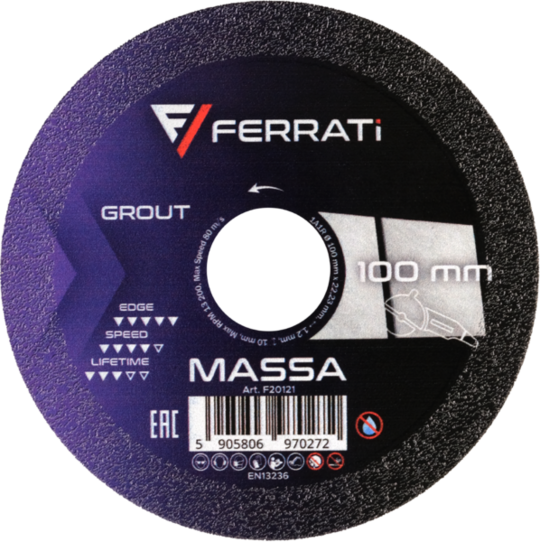 Tarcza z nasypem diamentowym Ferrati 100 mm MASSA
