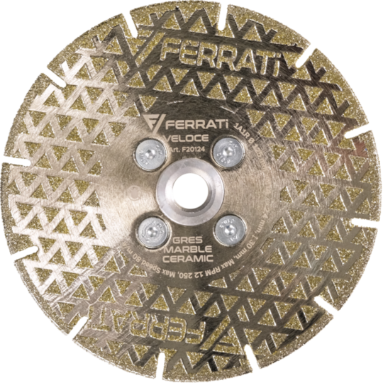 Tarcza z nasypem diamentowym Ferrati 125 mm VELOCE