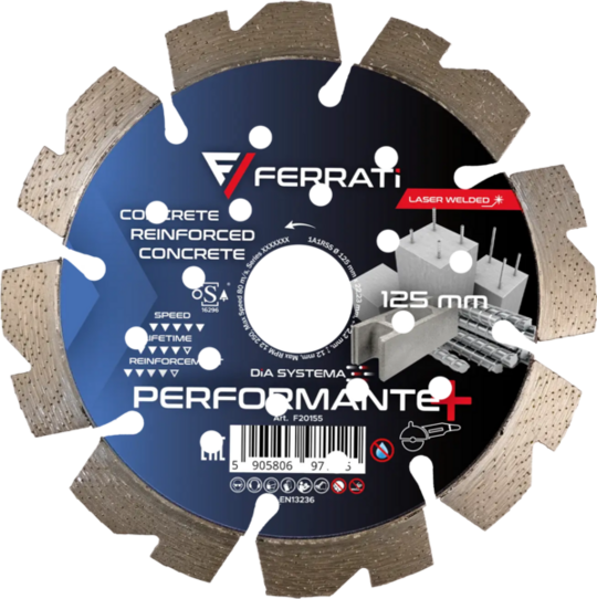 Tarcza diamentowa Ferrati tnąca 230mm DiA SYSTEMA PERFORMANTE PLUS