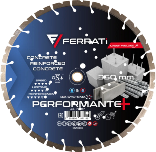 Tarcza diamentowa Ferrati tnąca 350mm DiA SYSTEMA PERFORMANTE PLUS