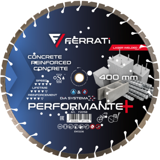 Tarcza diamentowa Ferrati tnąca 400mm DiA SYSTEMA PERFORMANTE PLUS