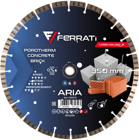 Tarcza diamentowa Ferrati tnąca 350mm ARIA