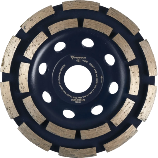 Tarcza diamentowa garnkowa Ferrati DGW-F 125mm DOPPIO