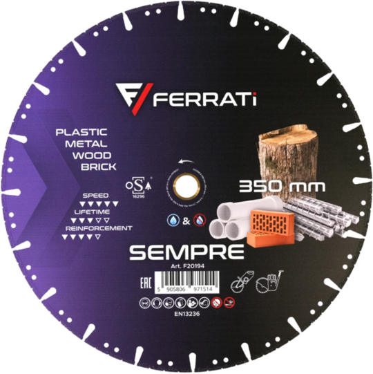 Tarcza diamentowa Ferrati 350mm SEMPRE