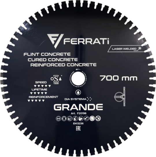 Tarcza diamentowa Ferrati 700mm GRANDE