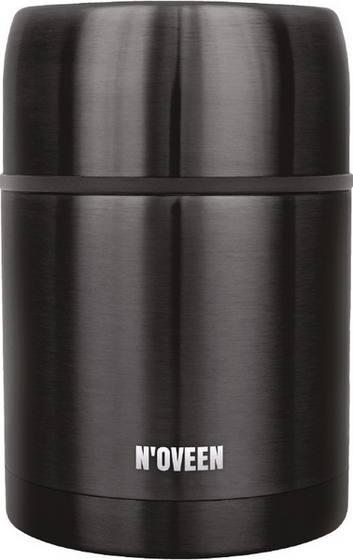 Termos obiadowy N'oveen TB955 black transparent 800 ml