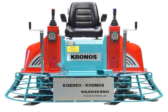 Samojezdna zacieraczka dwutalerzowa Kreber K-436-2-THM KRONOS, silnik Honda GX 690, średnica zacierania 2x 900 mm (+zraszacz i oświetlenie)