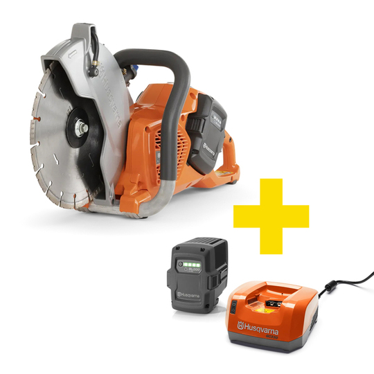 Akumulatorowa przecinarka Husqvarna K540i (267 mm), głębokość cięcia 100 mm (akumulator + ładowarka)