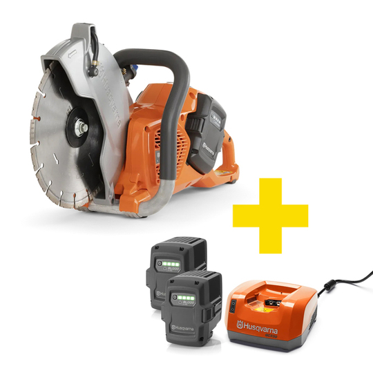 Akumulatorowa przecinarka Husqvarna K540i (267 mm), głębokość cięcia 100 mm (2x akumulator + ładowarka)
