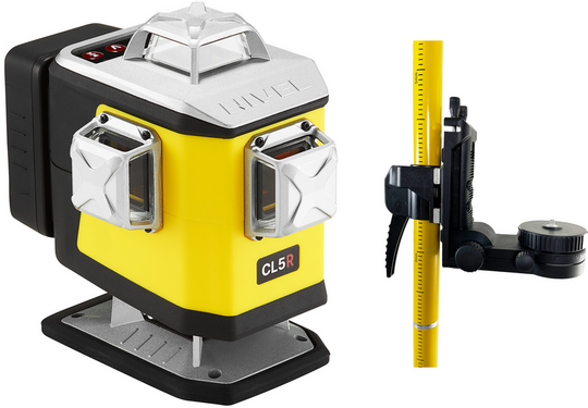 Multilaser krzyżowy Nivel System CL5R (+ tyczka LP-36), wiązka czerwona