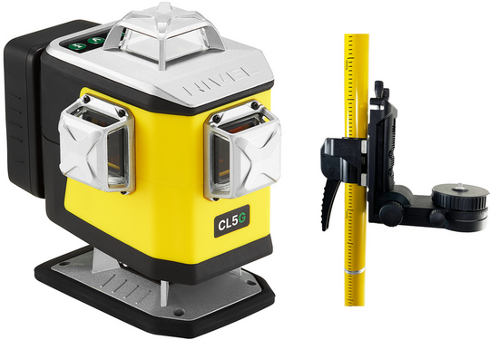 Multilaser krzyżowy Nivel System CL5G (+ tyczka LP-36), wiązka zielona