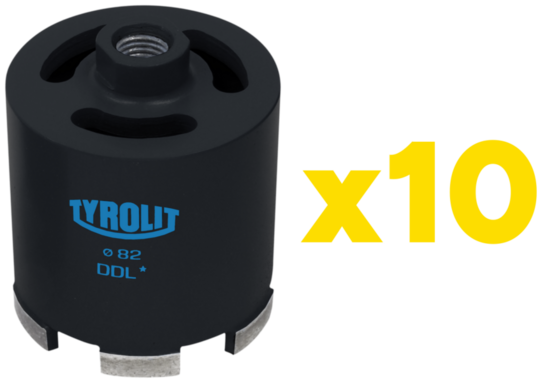Wiertło koronowe Tyrolit Basic DDL 68 mm (zestaw 10 sztuk)
