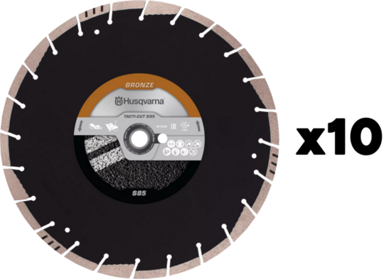PAKIET – Tarcza diamentowa Husqvarna Tacti-Cut S85 350 mm do asfaltu (10 sztuk)
