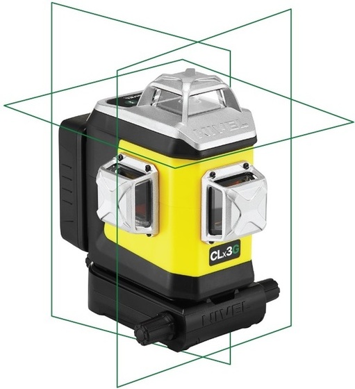 Multilaser krzyżowy Nivel System CLx3G, wiązka zielona