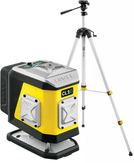 Laser krzyżowy Nivel System CL1G (+ statyw SJJ-M1 EX), wiązka zielona