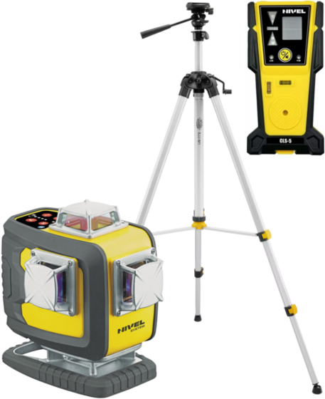 Multi-purpose cross laser Nivel System CL4D-R (+ tripod SJJ-M1 EX, laser sensor CLS-5)