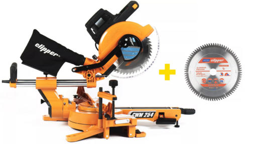 Corded miter saw Norton Clipper CWM 254 230 V (+1x 255mm disc)