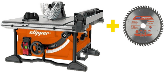 Circular saw, table saw for wood 230V Norton Clipper CWT255, 255 mm (+TCT Wood Ripping disc 255 mm)