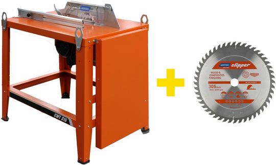 Pilarka stołowa do drewna 230 V Norton Clipper CWT315, 315 mm (+tarcza TCT Wood Finishing 305 mm)