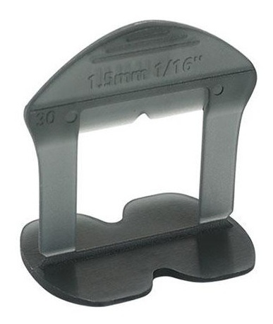 Klipsy do systemu poziomowania płytek Bihui 1,5 mm (100 sztuk, szare, wysokość 2 – 12 mm)