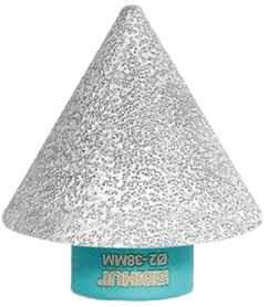 Conical diamond router bit M14, 2–38 mm Bihui