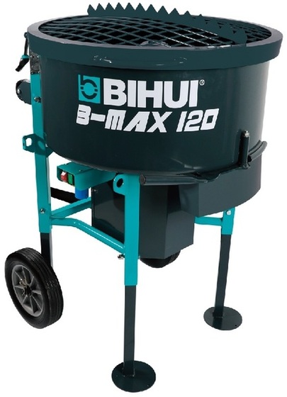 Portable mortar mixer 1500W 120L Bihui MM1500 