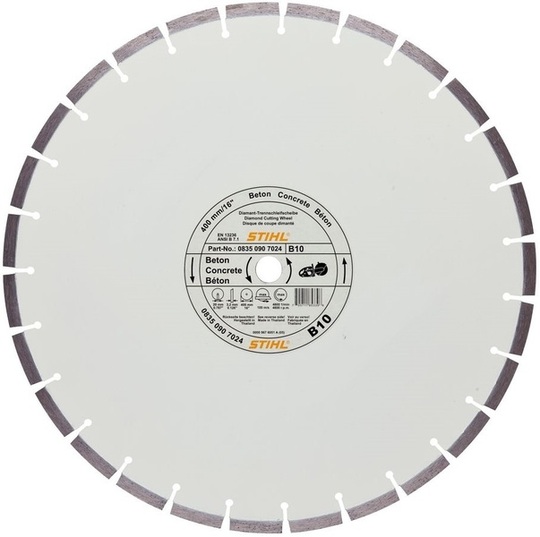 Diamond blade Stihl D-B10 400 mm for concrete