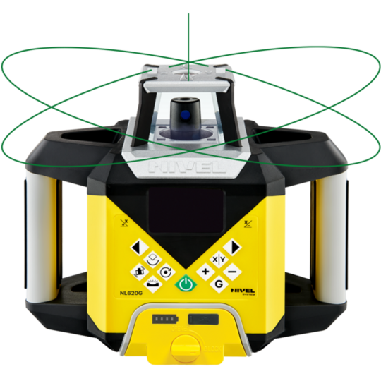 Niwelator laserowy Nivel System NL620G DIGITAL, wiązka zielona, zasięg 600 m