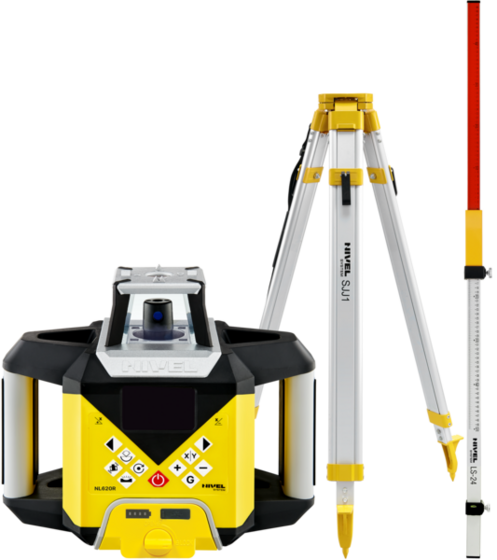 Laser level Nivel System NL620R DIGITAL (+ tripod SJJ1, laser stave LS-24)