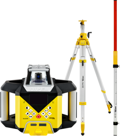 Laser level Nivel System NL620R DIGITAL (+ tripod SJJ32, laser stave LS-24)