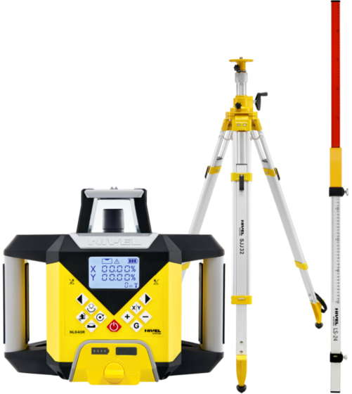 Laser level Nivel System NL640R DIGITAL (+ tripod SJJ32, laser stave LS-24)