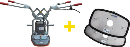 Ręczny/zawieszany chwytak próżniowy Probst SPEEDY VS-140/200 (2x płyta ssąca + wbudowana przyssawka do płyt 50 kg)