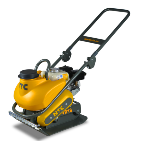 Single-direction plate compactor 95 kg NTC VD 18, Honda GX 160, 450 mm