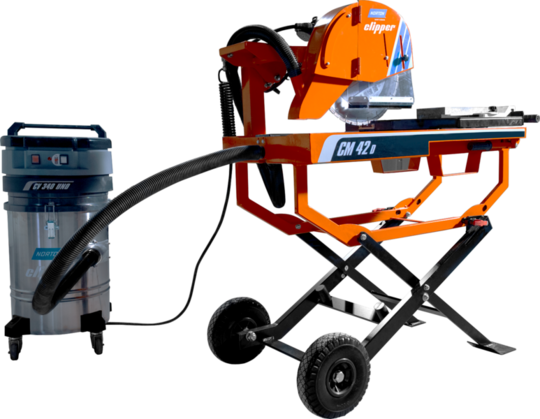 Masonry saw Norton Clipper CM42 D (+vacuum cleaner, diamond disc)