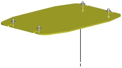 Polyurethane Plate with Mounting Swepac for FB240 (500 mm)