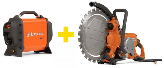 Ręczna, pierścieniowa przecinarka elektryczna Husqvarna K 7000 Ring (425 mm), głębokość cięcia 325 mm + agregat PP 7