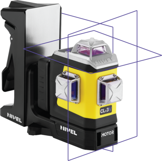 Motorized 3D line laser Nivel System CLx3V MOTOR with violet beam