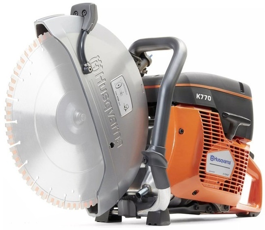 Ręczna przecinarka spalinowa 3,9kW Husqvarna K 770 II (350 mm), głębokość cięcia 125 mm, moc 3,9 kW