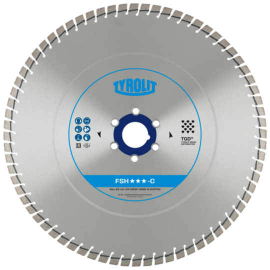 Tarcza diamentowa Tyrolit Premium FSH-C 350 x 3,9 mm, 35/25,4 mm