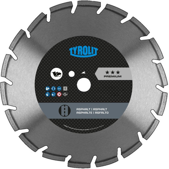 Tarcza diamentowa Tyrolit Premium FSA 350 mm do asfaltu (szerokość 3,2 mm)