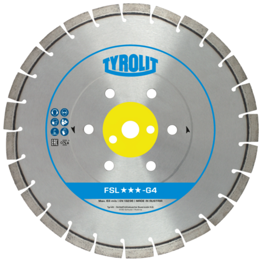 Tarcza diamentowa Tyrolit Premium FSL-G4 300 mm do betonu (szerokość 2,4 mm)