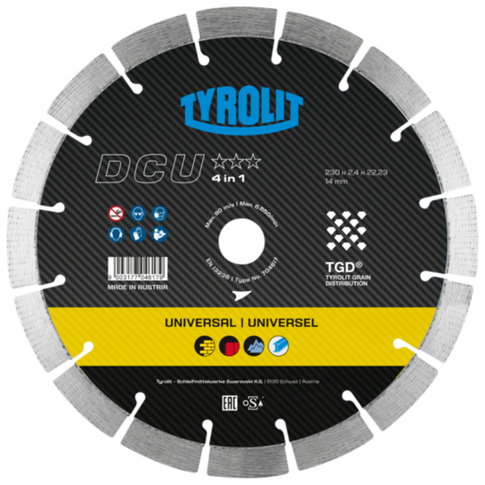 Tarcza diamentowa Tyrolit Premium DCU 4in1 300 x 2,6 mm x 25,4 MM