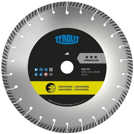 Diamond blade Tyrolit Premium DCU-FC 4in1 115 x 2 mm