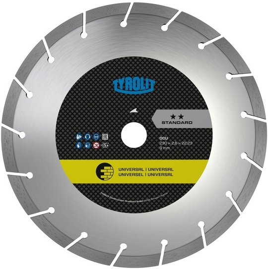 Tarcza diamentowa Tyrolit Basic DCU 150 mm do betonu, cegły i kamienia naturalnego (szerokość 2,6 mm)