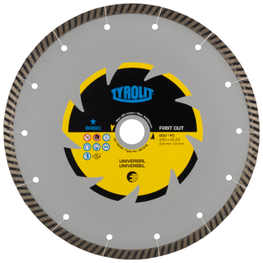 Diamond blade Tyrolit Basic DCU-FC 300 x 3 mm, 25,4 mm